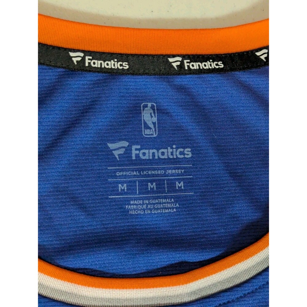 FANATICS FAST BREAK NBA NEW YORK KNICKS KEVIN KNOX BLUE JERSEY sz MEDIUM - Picture 6 of 11